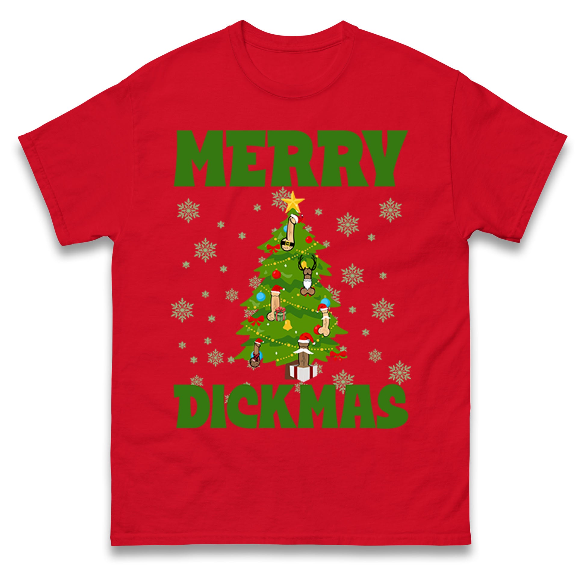 Merry Dickmas Funny Christmas T Shirt