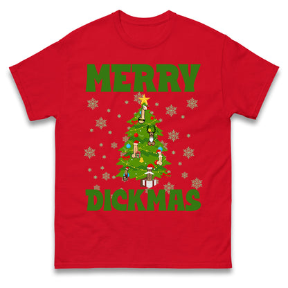 Merry Dickmas Funny Christmas T Shirt