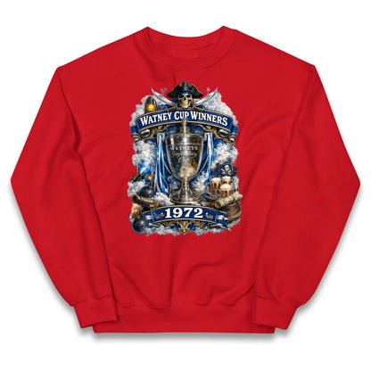 Retro Bristol Rovers Football Kids Jumper