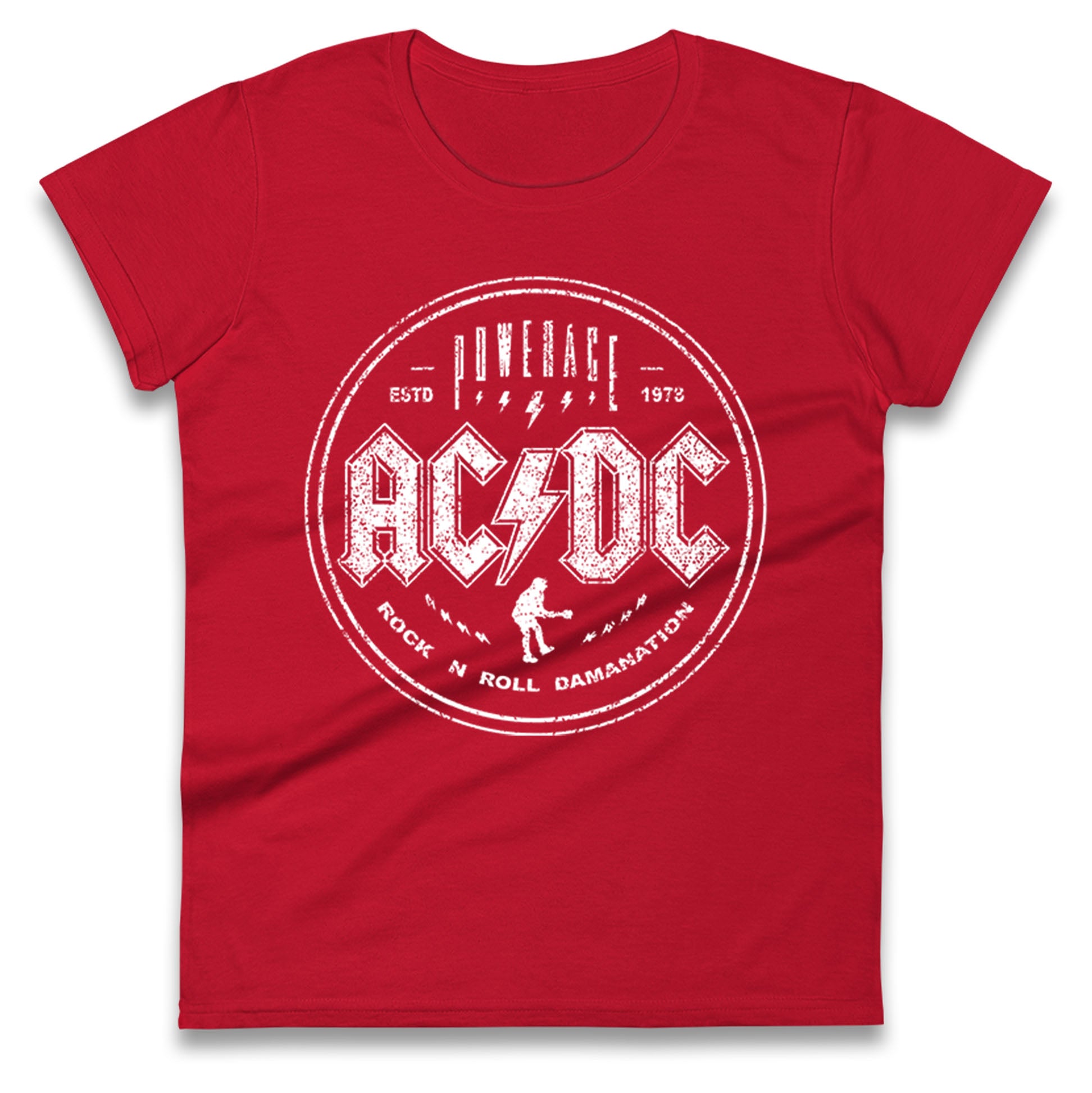 ACDC Rock n Roll Domination Ladies T Shirt