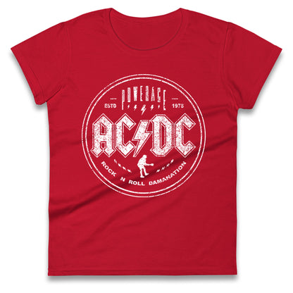 ACDC Rock n Roll Domination Ladies T Shirt