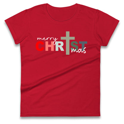 Christ Christmas Ladies T Shirt