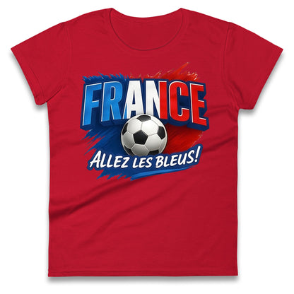 France Retro World Cup Ladies T Shirt