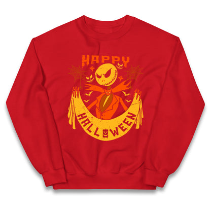 Jack Skellington Happy Halloween Kids Jumper