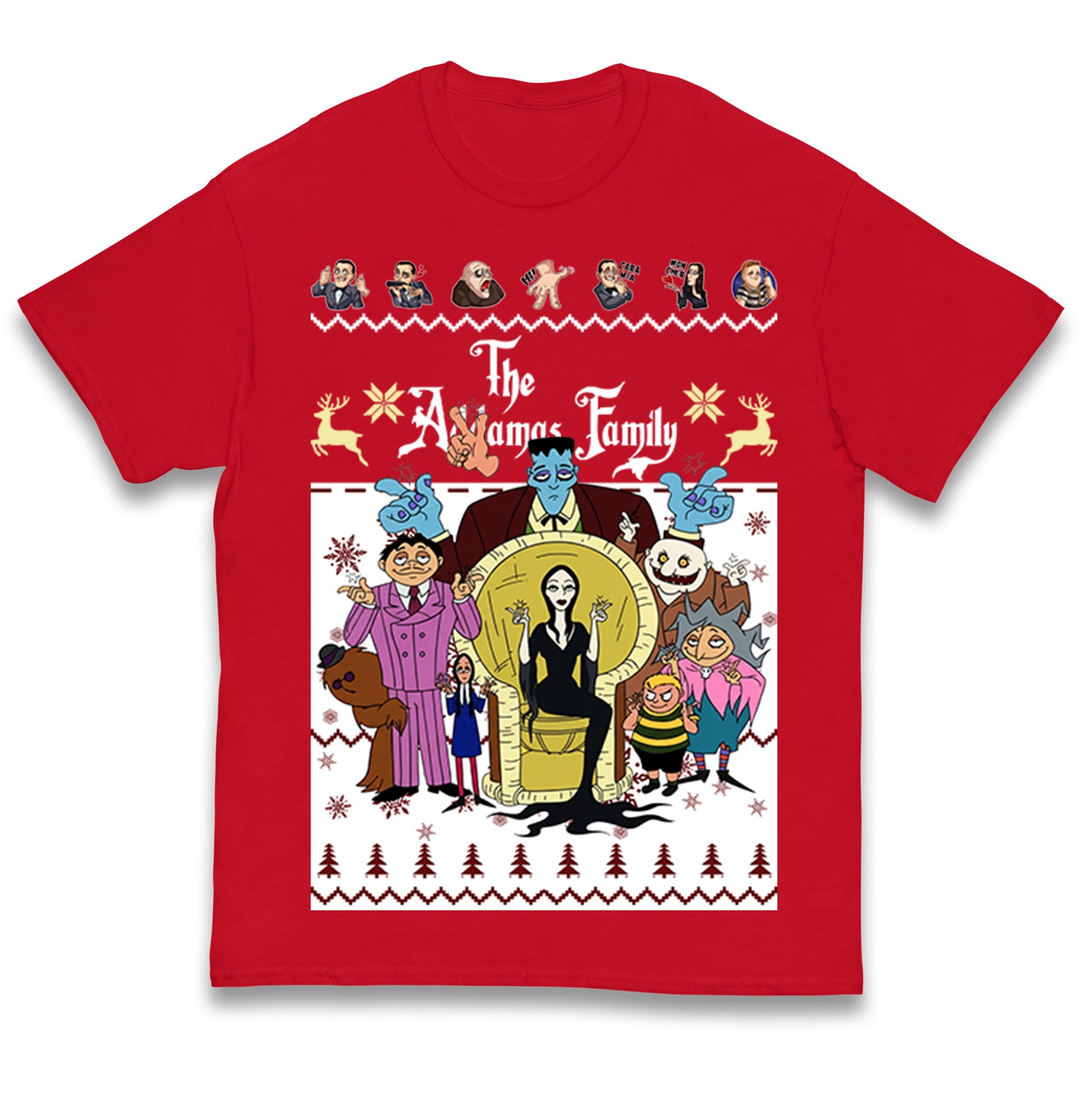 Scary Addams Christmas Kids T Shirt