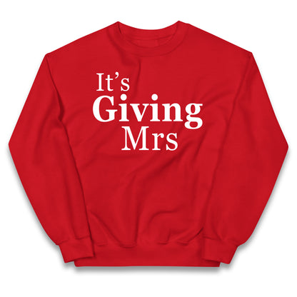 It’s Giving Mrs Kids Jumper