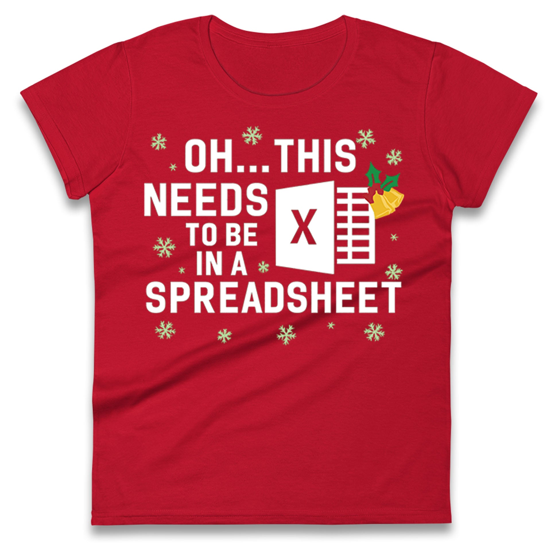 Excel Christmas Ladies T Shirt