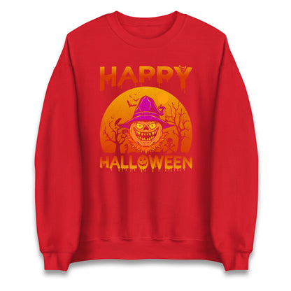 Happy Halloween Pumpkin Witch Sweatshirt
