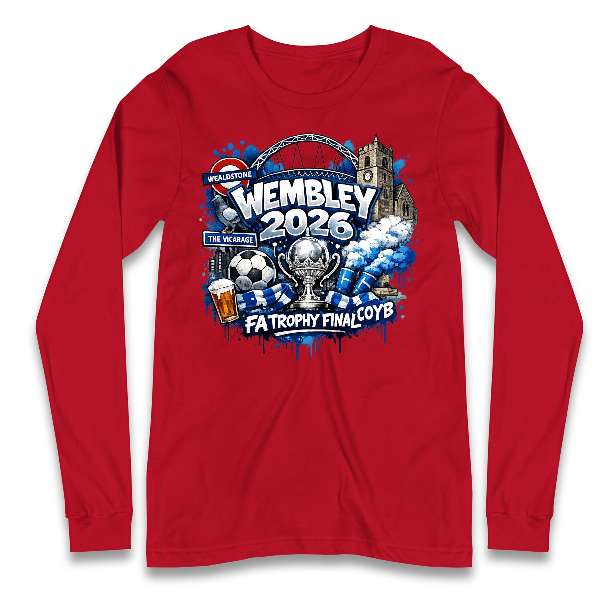Wealdstone FA Trophy Final Wembley 2026 | Buy FA Trophy Wear Longsleeve T Shirt 