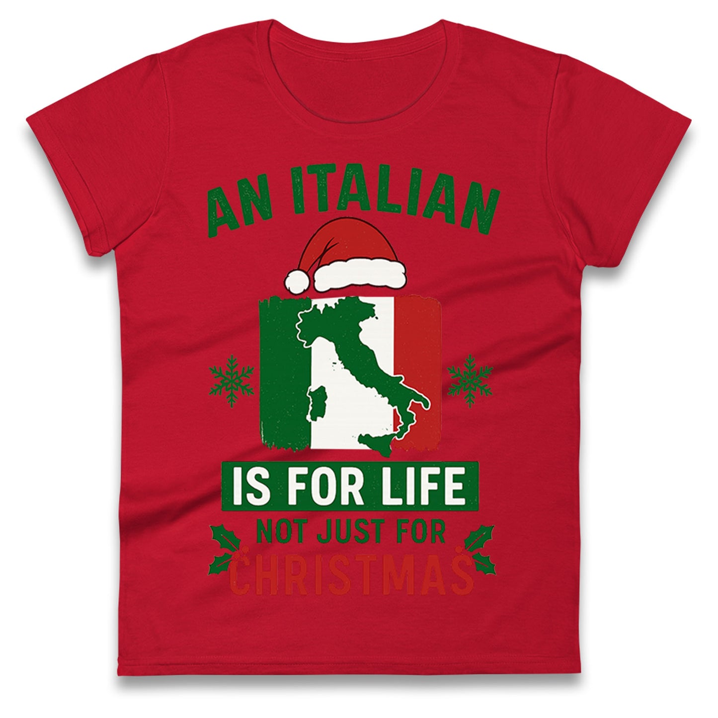 Italian Christmas Ladies T Shirt