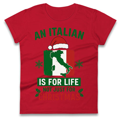 Italian Christmas Ladies T Shirt