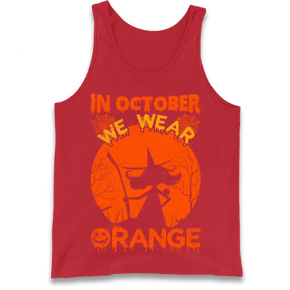 In October We Wear Orange Tank Top
