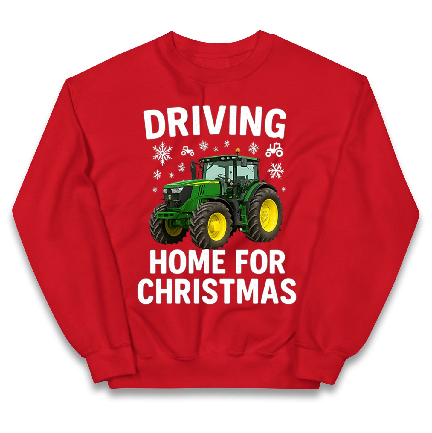John Deere Tractor Christmas Kids Jumper