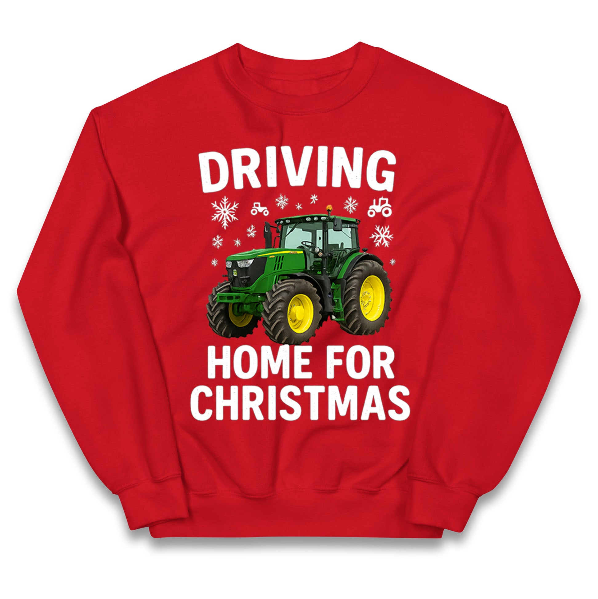 John Deere Tractor Christmas Kids Jumper