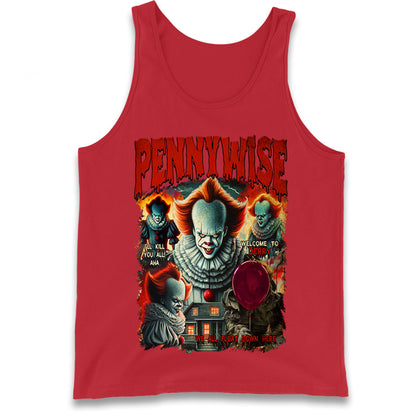 The Clown Pennywise Halloween Bootleg Tank Top