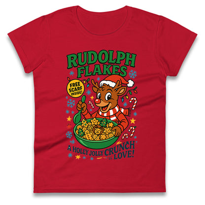 Rudolph The Red Nose Reindeer Ladies T Shirt