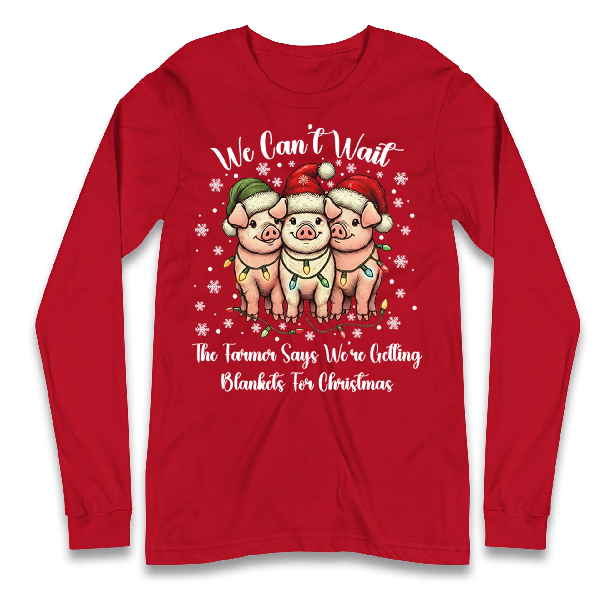 Three Pigs Christmas Longsleeve T Shirt