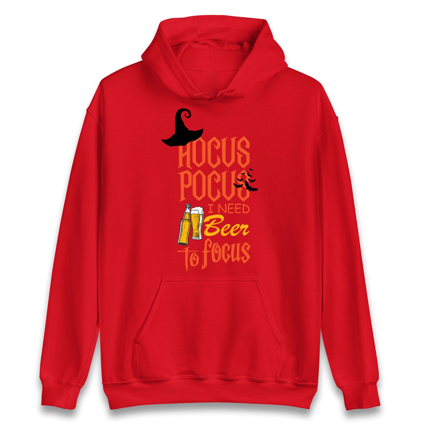 Hocus Pocus I Need Beer To Focus Halloween Hoodie
