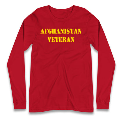 Afghanistan Veteran Longsleeve T Shirt