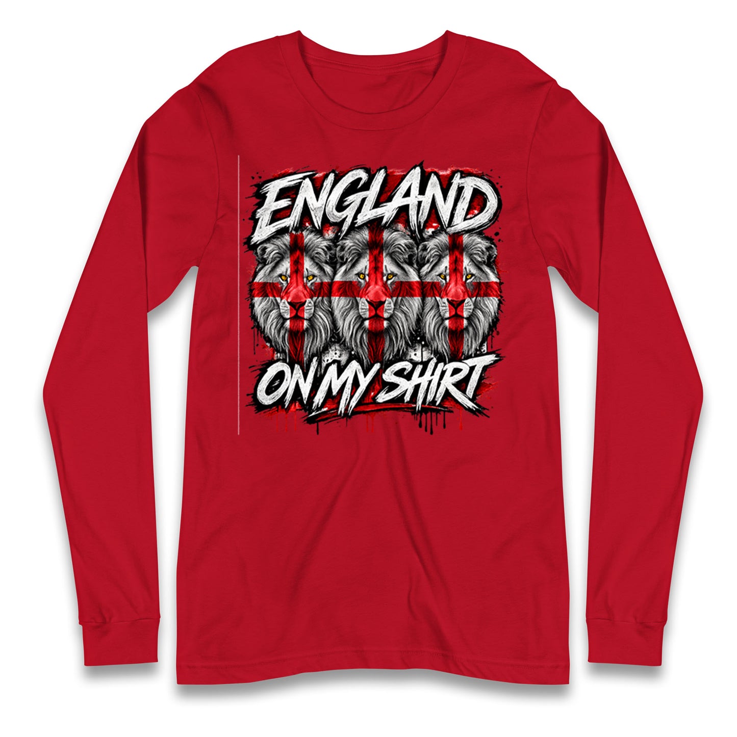 England 3 Lions World Cup 2026 Longsleeve T Shirt