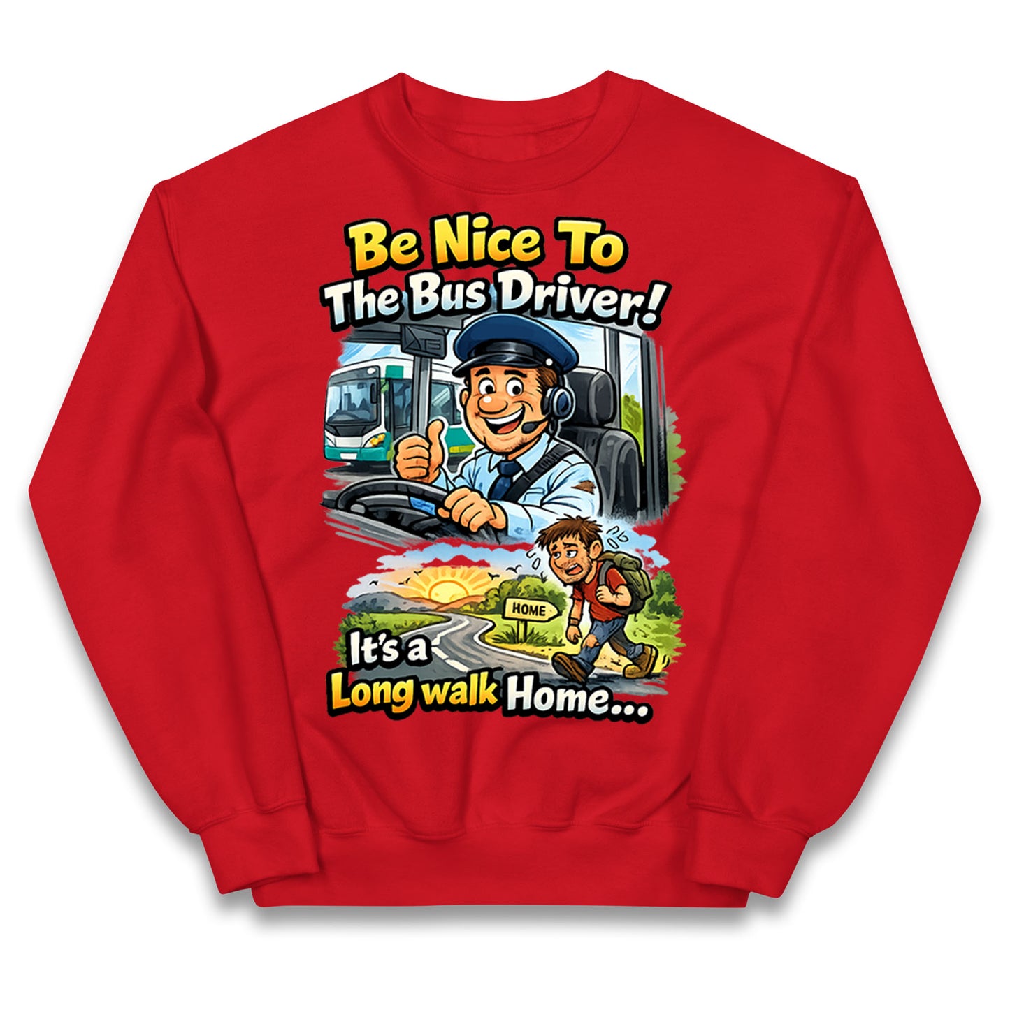 Bus Driver Kids Jumper