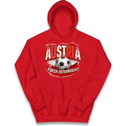 Austria Retro World Cup Kids Hoodie