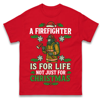 Firefighter Christmas T Shirt
