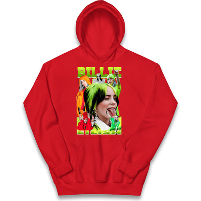 Billie Eilish Green Kids Hoodie