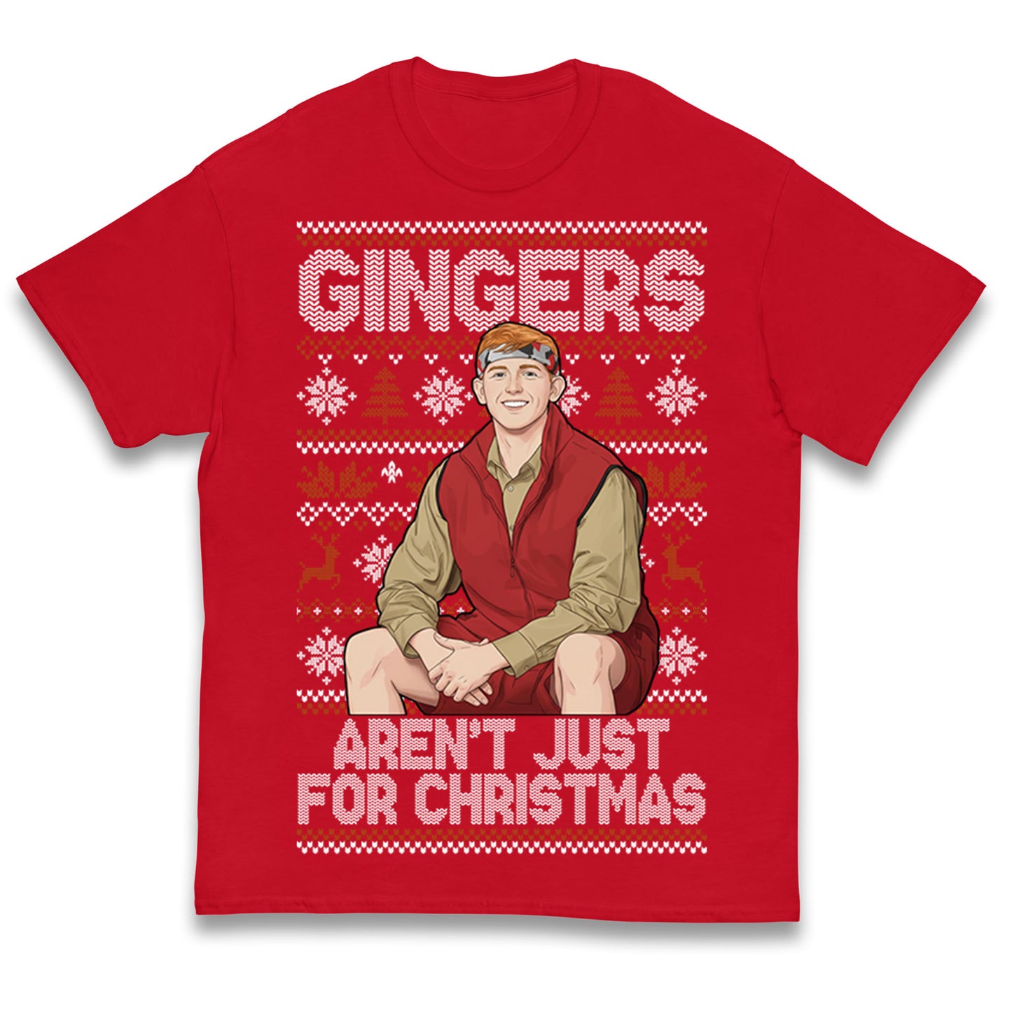 Angry Ginge Xmas Kids T Shirt