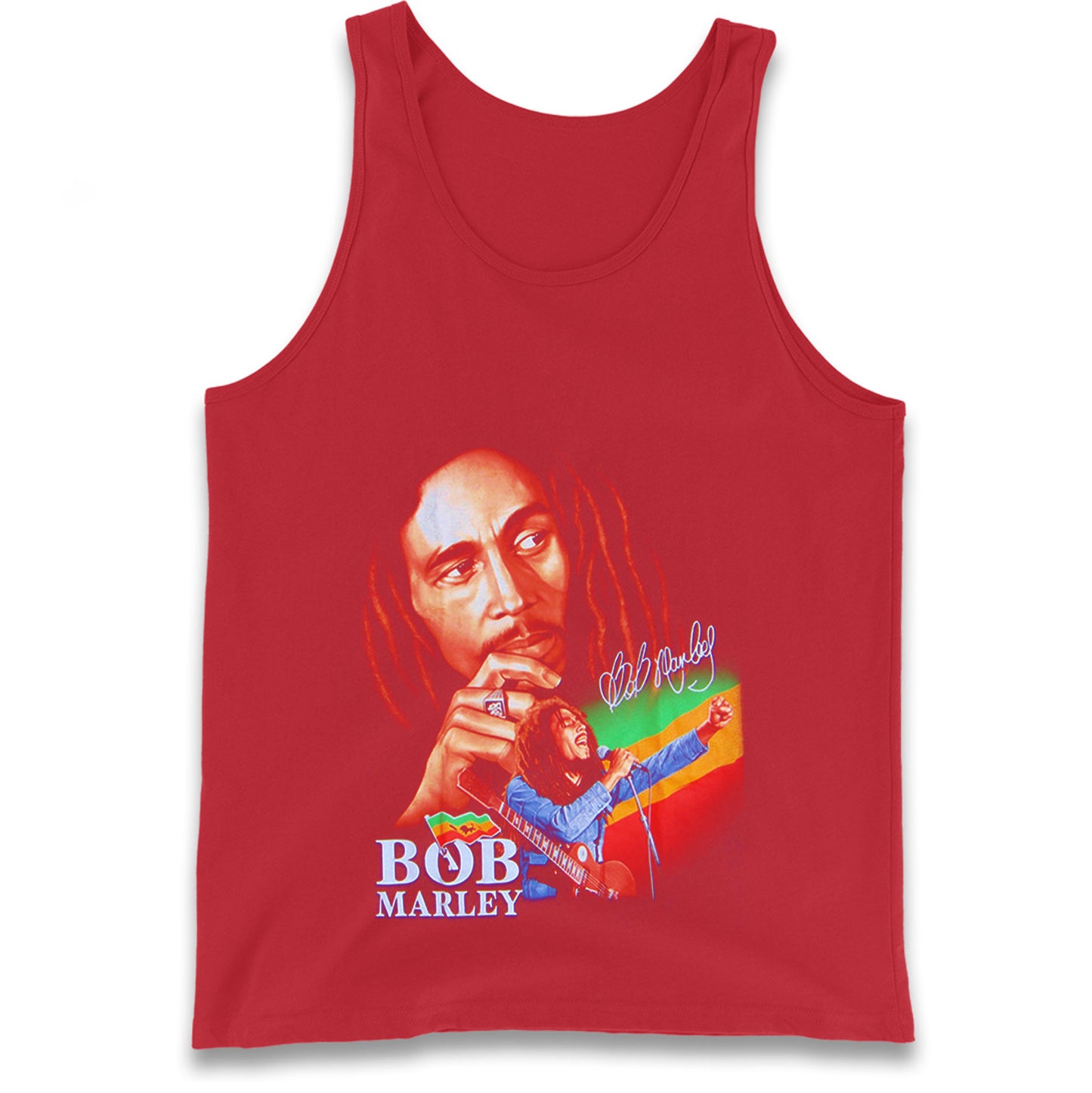 Bob Marley Iron Like A Lion Tank Top