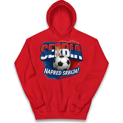 Serbia Retro World Cup Kids Hoodie