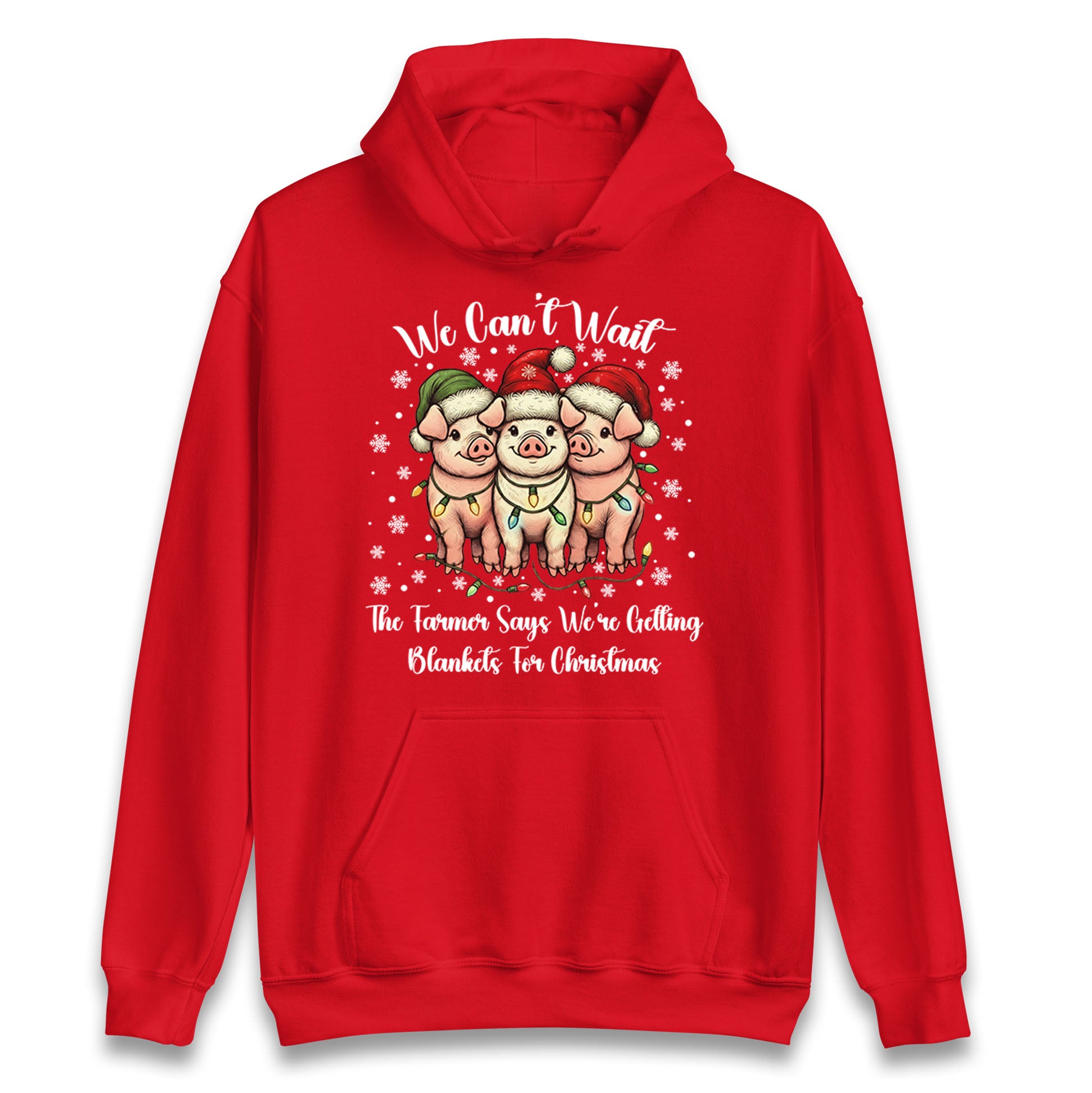 Three Pigs Christmas Hoodie