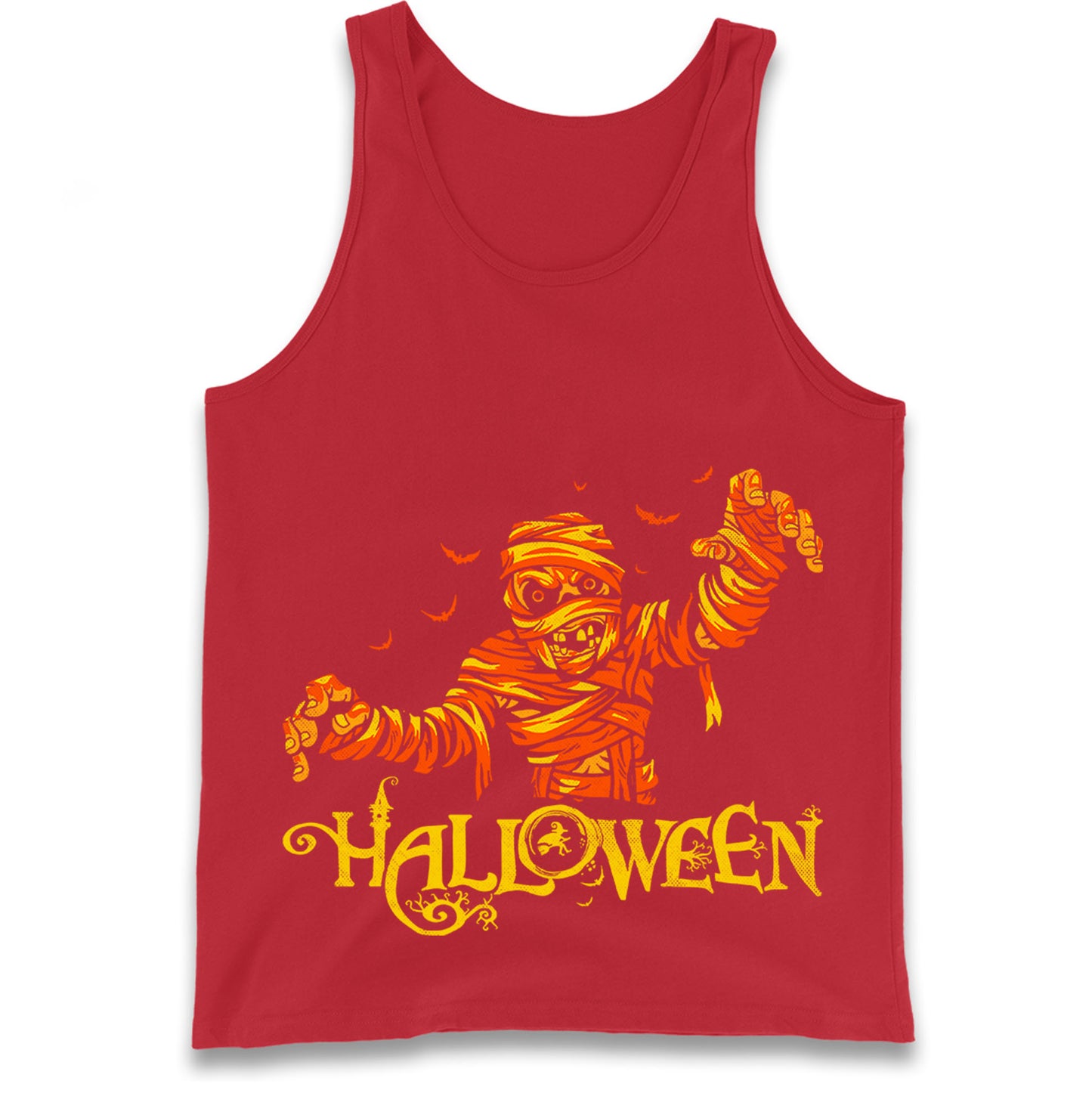 Scary Mummy Halloween Tank Top
