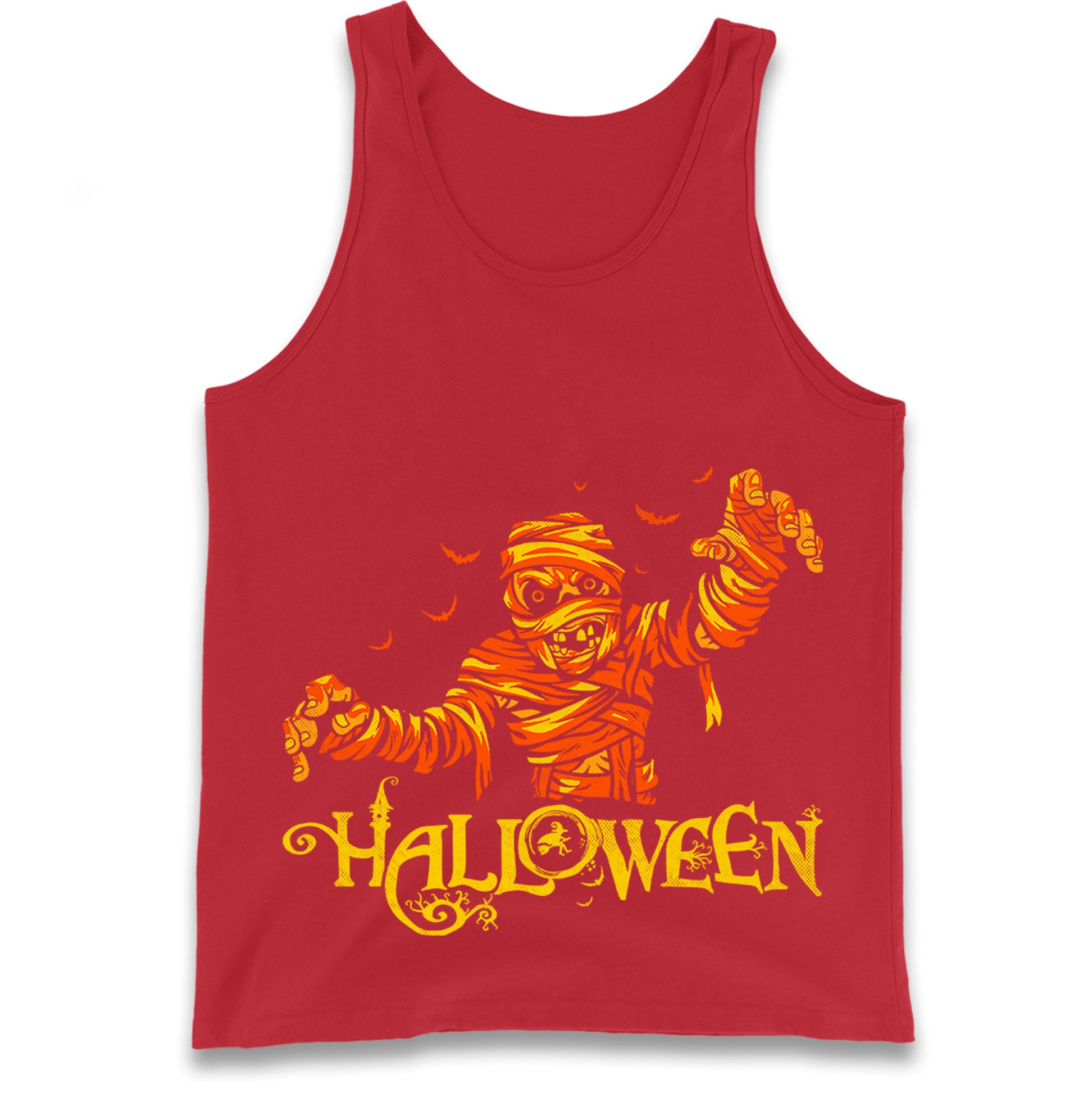 Scary Mummy Halloween Tank Top
