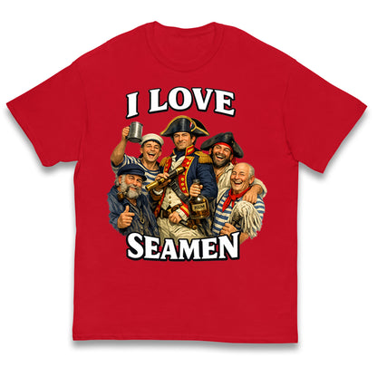 I Love Seamen Funny Cringe Meme Offensive  Kids T Shirt