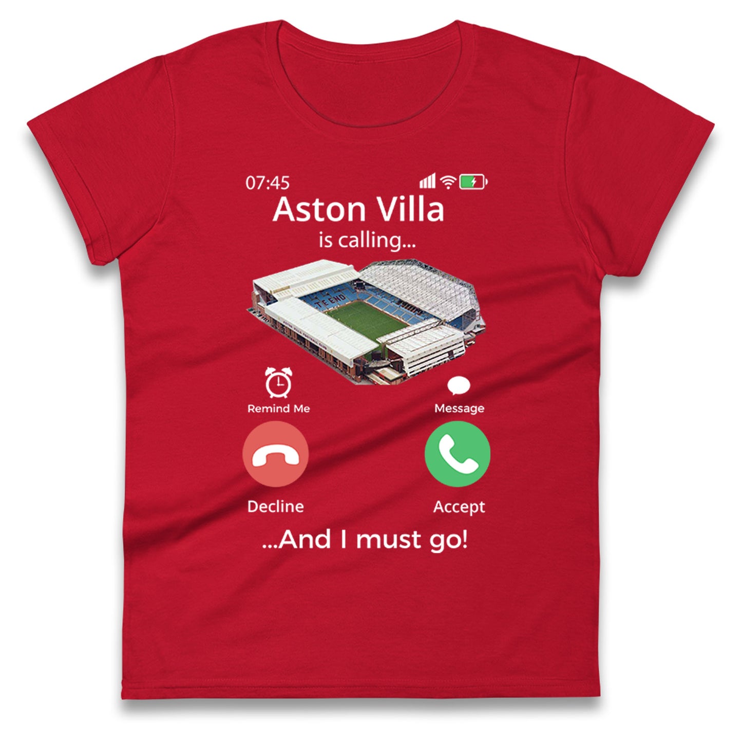 aston villa womens t shirt