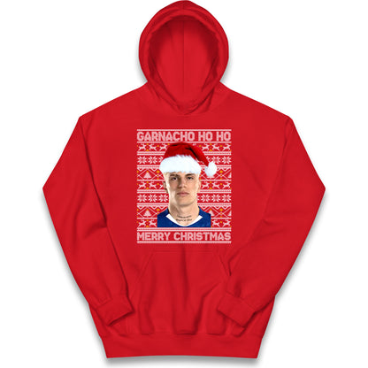 Garnacho Christmas Kids Hoodie