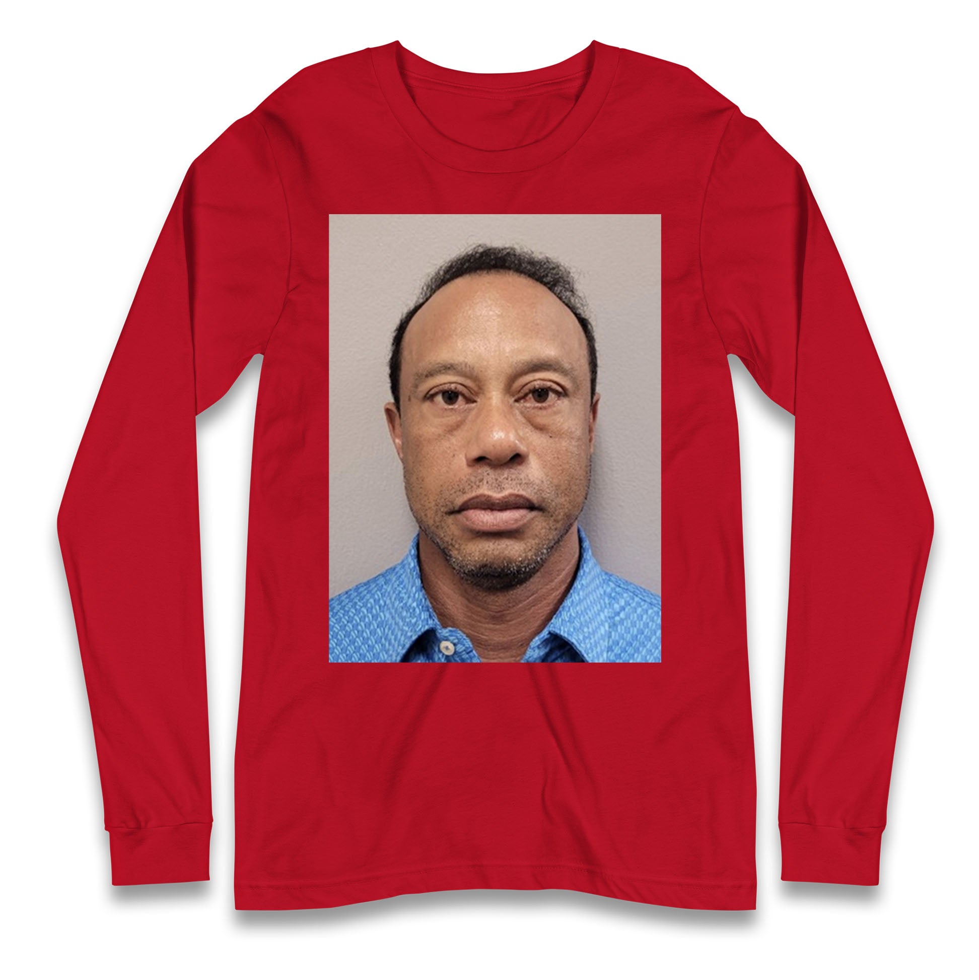 Tiger Woods Mugshot Longsleeve T Shirt