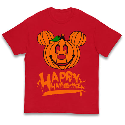 Mickey Mouse Pumpkin Happy Halloween Kids T Shirt