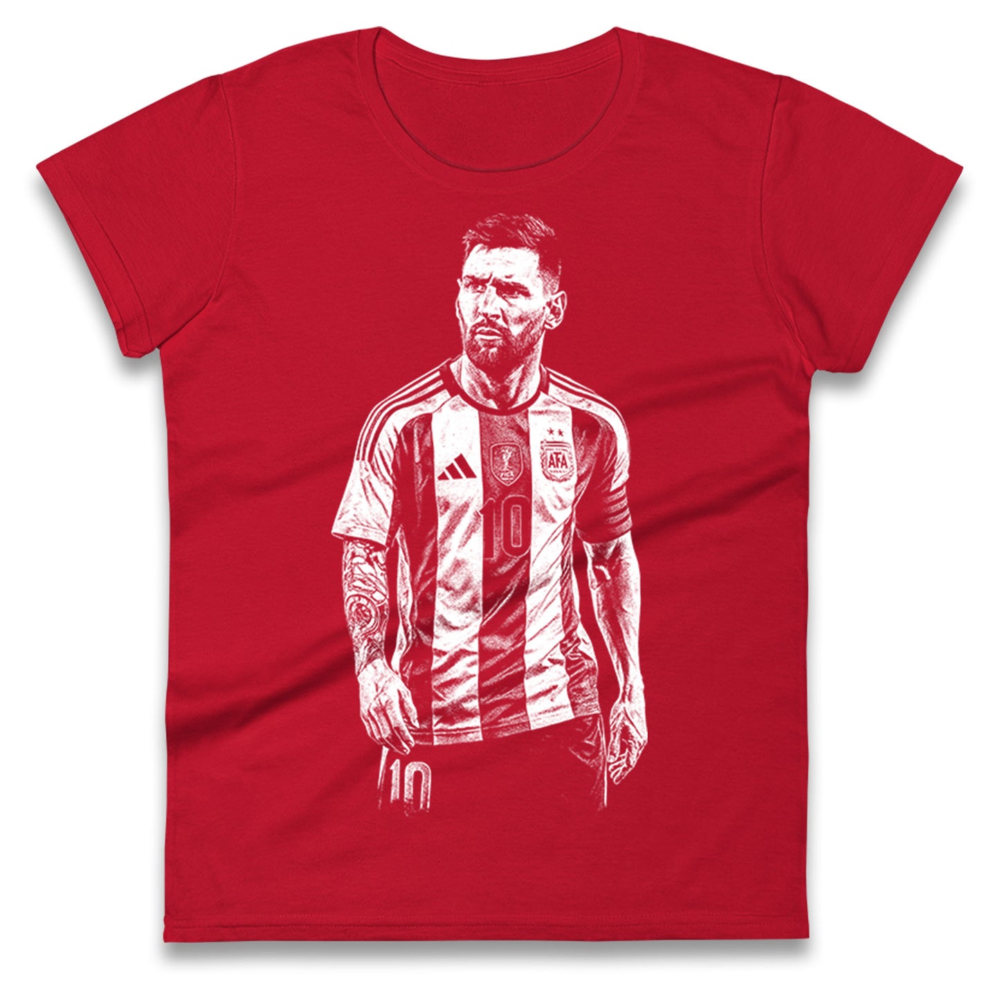 Lionel Messi Argentina Ladies T Shirt 