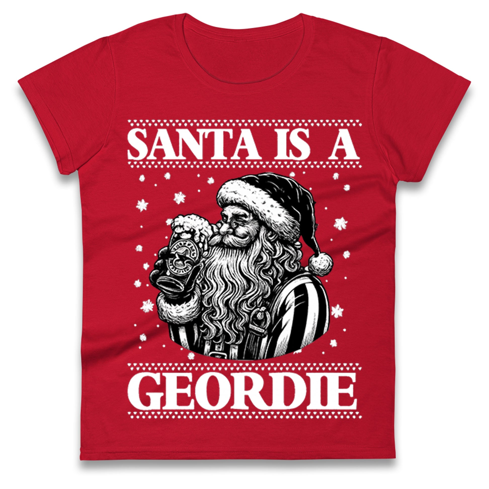 Newcastle Xmas Ladies T Shirt