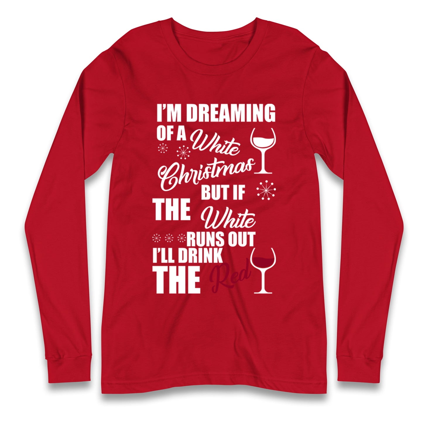 Wine Christmas Longsleeve T Shirt