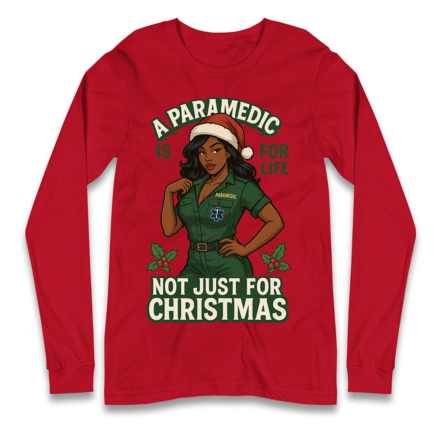 Paramedic Xmas Longsleeve T Shirt