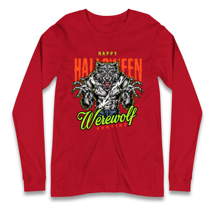 Halloween Werewolf Longsleeve T Shirt