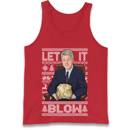 Bill Clinton Christmas Tank Top 