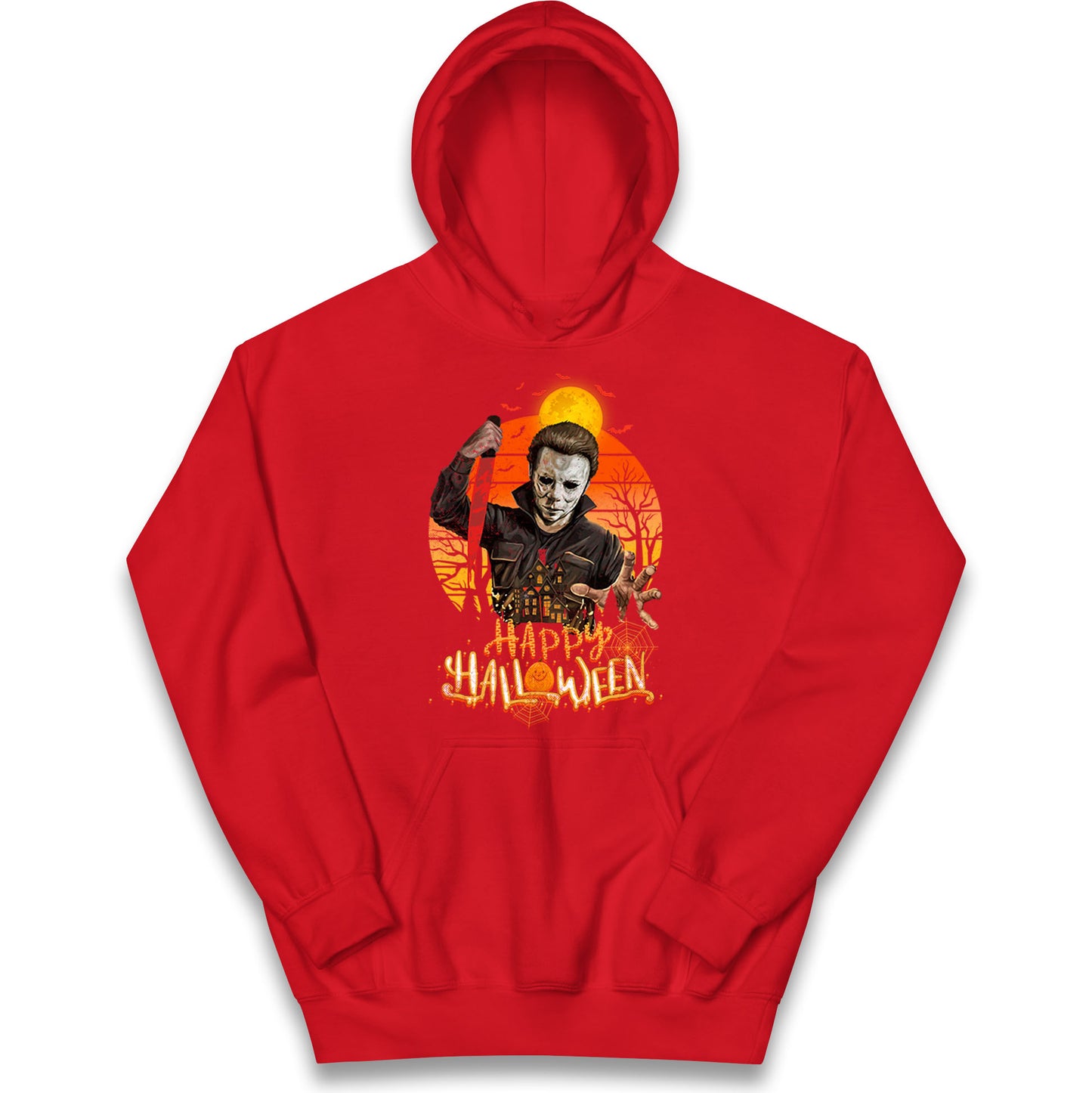 Michael Myers Happy Halloween Kids Hoodie