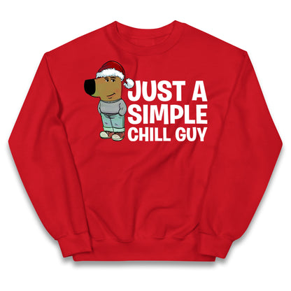 chill guy christmas jumper