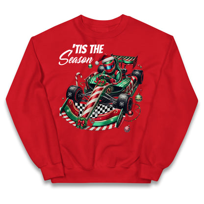 F1 Karting Tis The Season Christmas Kids Jumper