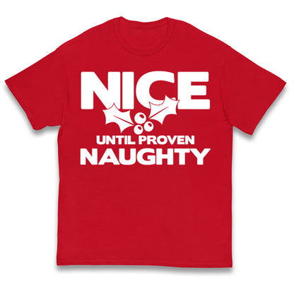 Naughty list Kids T Shirt