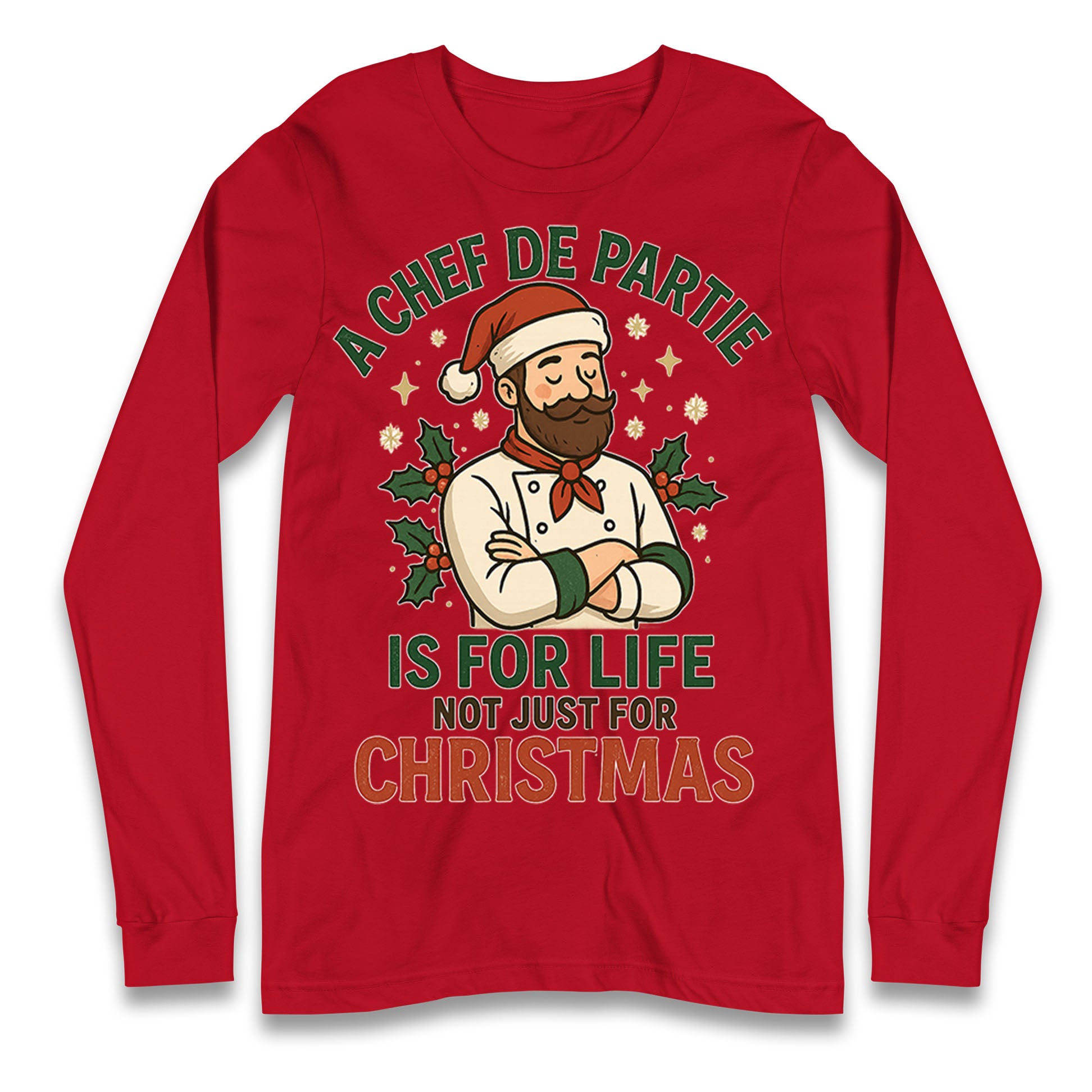 Chef De Partie Christmas Longsleeve T Shirt